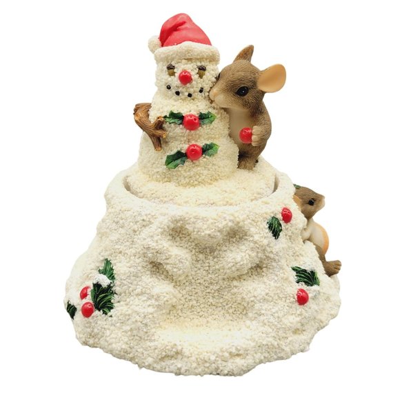 Charming Tails Snow Angels Maxine's Music Box Rotating Hark Herald Angels Sing - Picture 1 of 7